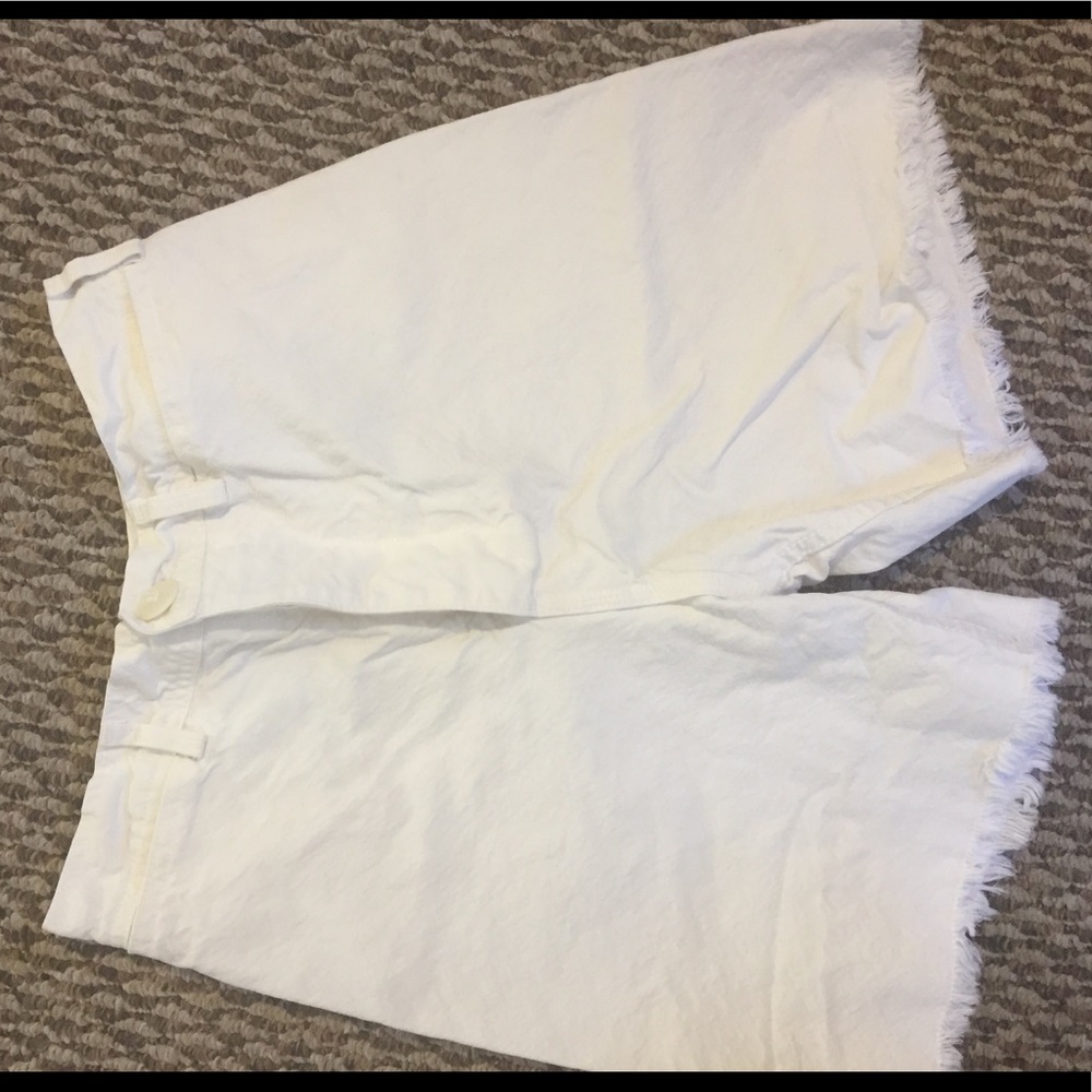 Jesse Kamm Cut Off Shorts in Salt White - Picture 5 of 6